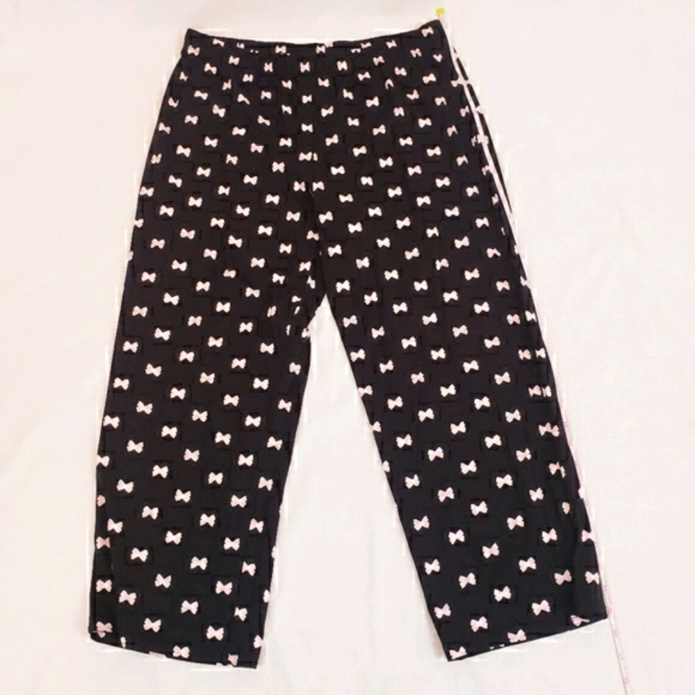 NWT Kate Spade 2pc Pajama Set Pink Bows Top & Pant - Picture 9 of 10
